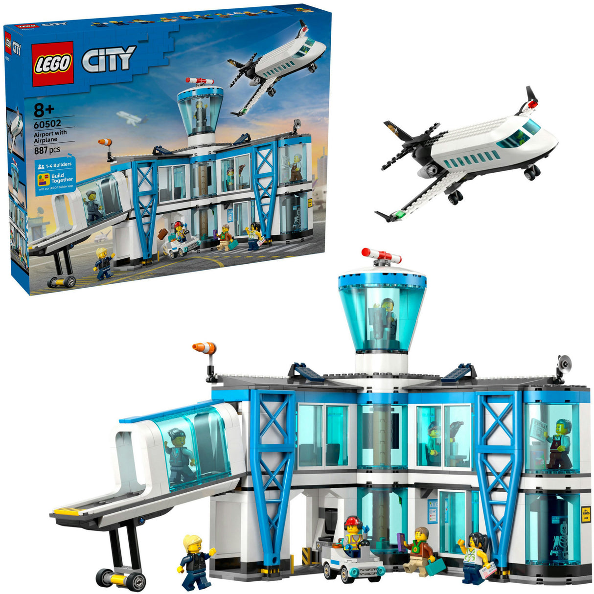 Lego City – Flughafen mit Flugzeugbauspielzeug (60502)