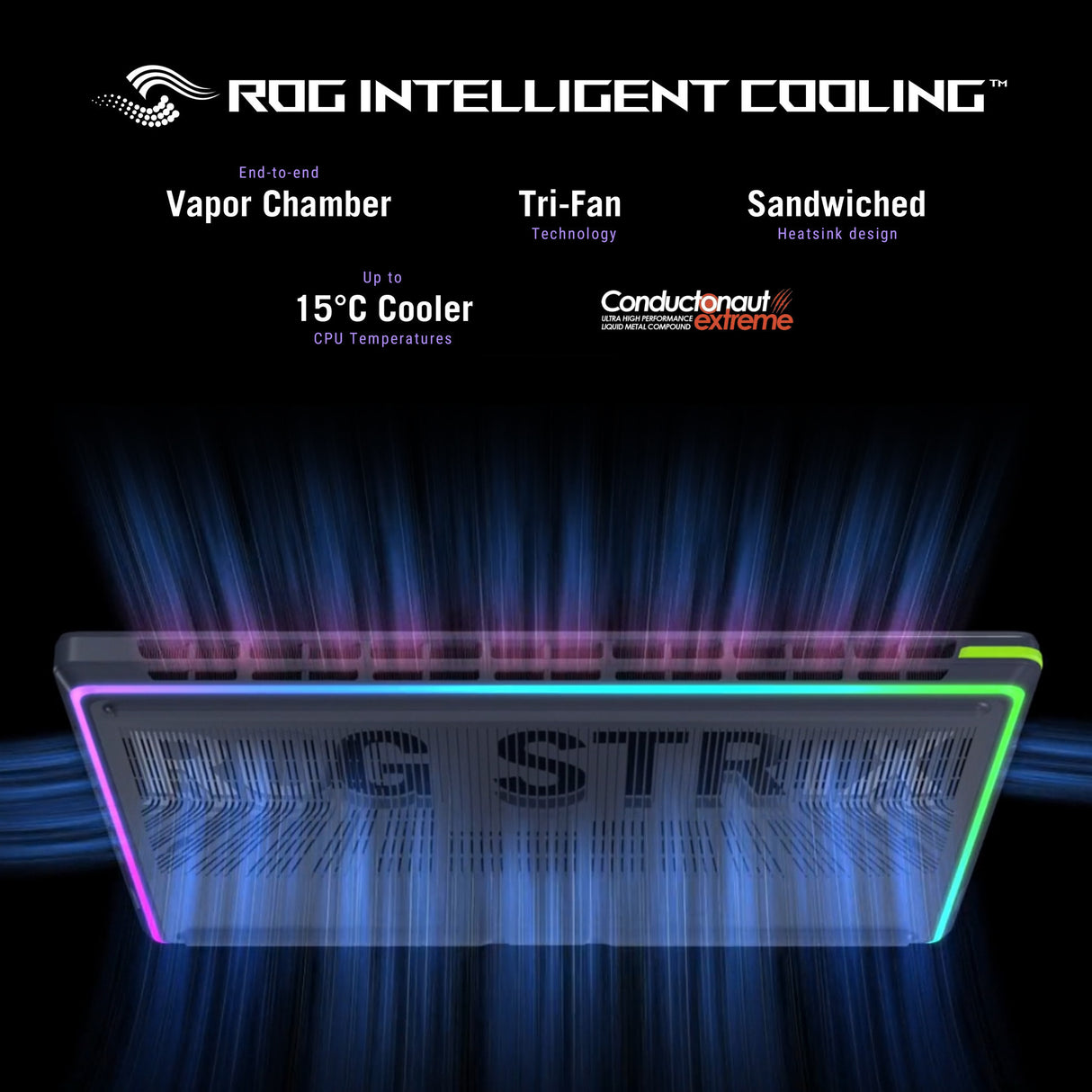 Asus rog strix g16 g615lr-s5396w 16 gaming laptop (zwart groen | core ultra 9 275hx | rtx 5070 ti | 16 gb | 1 tb ssd)