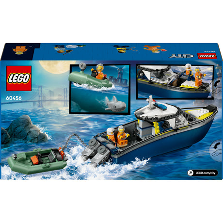 Lego® City-Verfolgungsjagd mit Polizeiboot, wirklich schwimmfähig – 60456