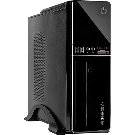 Inter-Tech it-607 Mini-Tower-Gehäuse (schwarz | 2x USB-A)
