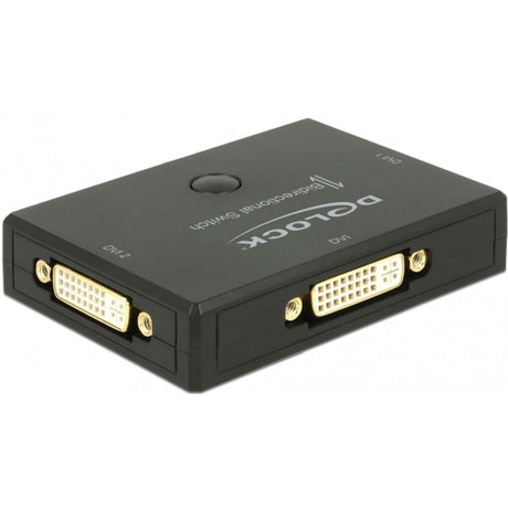 Delock DVI 2 - 1 Switch bidirektionaler 4k 30 Hz DVI Switch (schwarz)