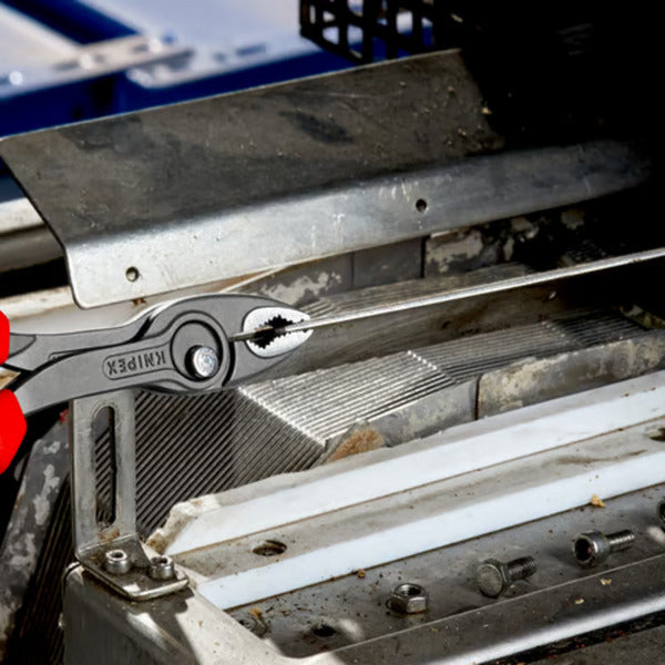 Knipex Frontgripzange | Länge 200 mm | polierte Mehrkomponentenhüllen | schwarz phosphatiert | 1 Stück - 82 02 200 - 82 02 200