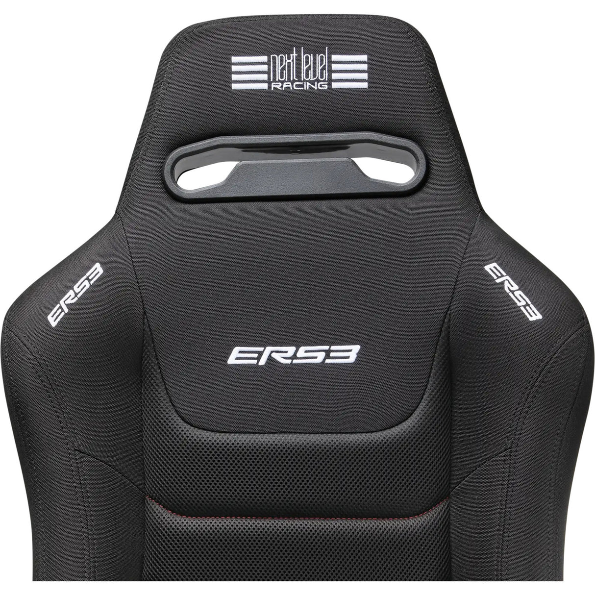 Next Level Racing ERS3 Elite Liegesitz – Stoff Simaero Mesh Edition Rennstuhl (schwarz)