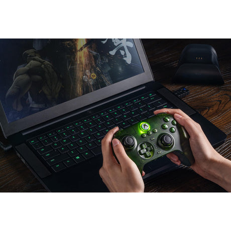 8bitdo ultimativer 3-Modus-Controller für Xbox (grün transparent, Xbox Series X|s, Xbox One, PC, Bluetooth USB-C 2,4 GHz)