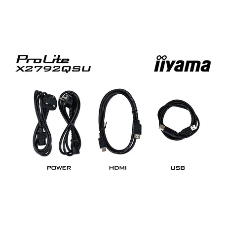 Iiyama Prolite x2792qsu-b1 27 Monitor (schwarz, HDMI, Display Port, 2x USB-A, USB-B, 120 Hz)