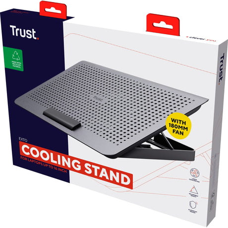 Trust Exto Laptop-Kühlständer, Laptop-Kühler (grau)