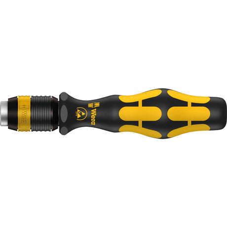 Wera Bit-Handhalter 813 r Schraubendreher (schwarz gelb, ESD, nicht magnetisch, 90 mm)