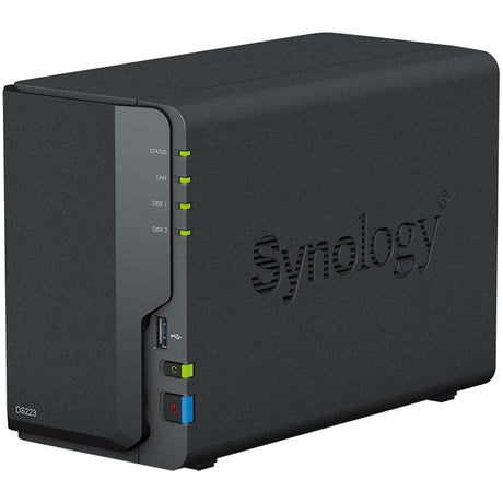 Synology Diskstation DS223 NAS (schwarz, 1x 1GB LAN, 3x USB 3.2 Gen 1)