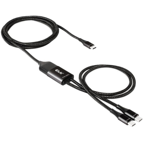 Club 3D USB Typ-C, Y Ladekabel zu 2x USB Typ-C