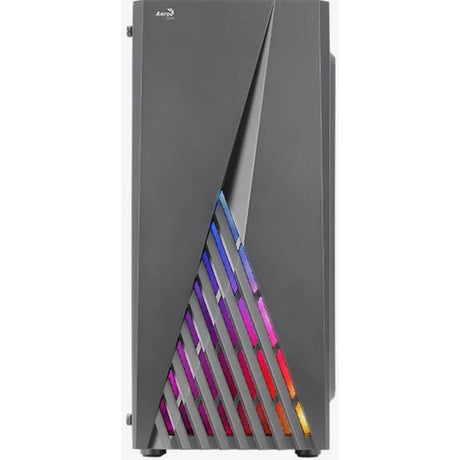 Aerocool Delta G-BK-V1 Midi-Tower-Gehäuse (schwarz | 3x USB-A | RGB | gehärtetes Glas)
