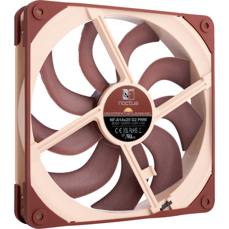 Noctua nf-a14x25 g2 pwm-Gehäuselüfter (braun, 140 x 140 x 25 mm)