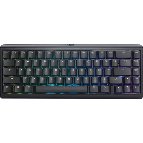 Ducky Projectd Tinker 65 mit QMK über mechanische RGB-Tastatur (Schwarz, US-Layout (QWERTY), Cherry MX Red, 65 %, RGB-LEDs, Double-Shot-PBT, Hot-Swap-fähig, Dichtungsmontage)
