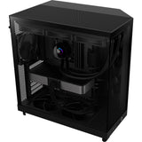 Nzxt h6 flow midi tower housing (black | 2x USB-A | 1x USB-C | tempered glass)
