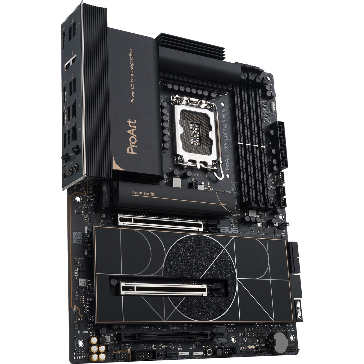 Asus ProArt Z890-Creator WiFi Socket 1851 Motherboard (RAID, 2,5 GB-LAN, 10 GB-LAN, Wi-Fi 7, BT, Sound, ATX)