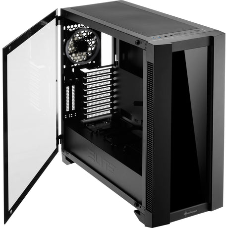 Sharkoon Elite Shark ca200g Big-Tower-Gehäuse (schwarz | 4x USB-A | RGB | gehärtetes Glas)