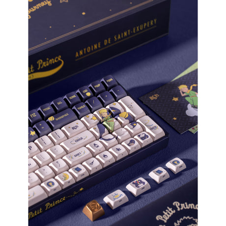 Iqunix F97 Starry Tryst RGB mechanische Gaming-Tastatur (dunkelblau, US-Layout (QWERTY), Iqunix Little Prince, 96 %, RGB-LEDs, Hot-Swap-fähig, PBT, 2,4 GHz | Bluetooth 5.1 | USB-C)