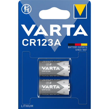 Varta Lithium-Zylinderbatterie CR123A (2 Stück)