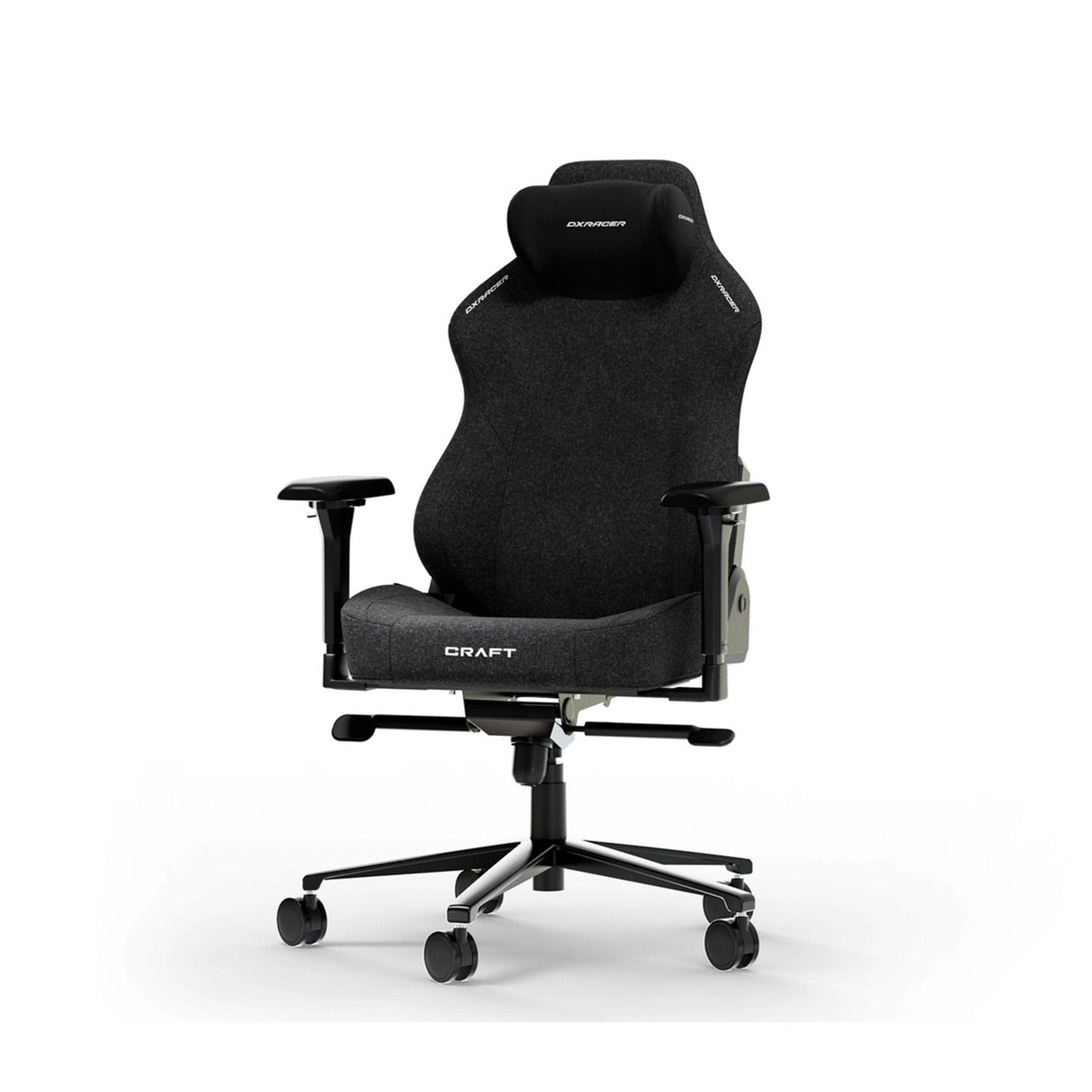 Dxracer craft l black fabric gamestoel (zwart)