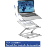 Act Connectivity Laptopständer Aluminium (Aluminium, klappbar, stufenlos höhenverstellbar)