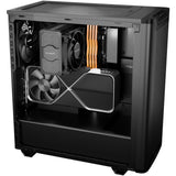 Ruhig sein! Pure Base 501 Airflow Window Midi-Tower-Gehäuse (schwarz | 2x USB-A | 1x USB-C | gehärtetes Glas)