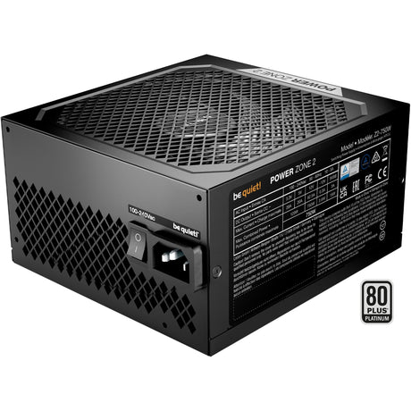 Ruhig sein! Power Zone 2 modulares 750-Watt-Netzteil (schwarz, 1x 12V-2x6, 3x PCIe)
