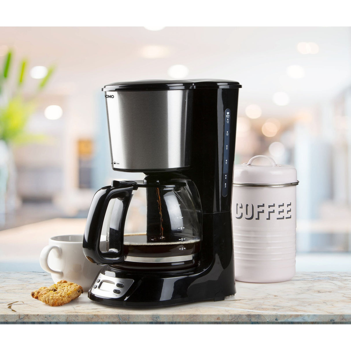 Domo Kaffeemaschine mit Timer und Display DO708K
