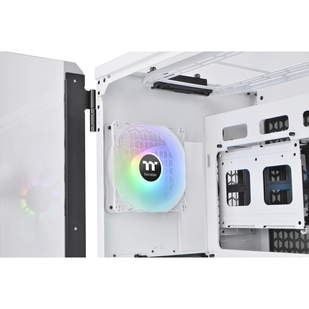 Thermaltake view 51 tg snow argb edition midi tower behuizing (wit | 4x usb-a | 1x usb-c | rgb | window)