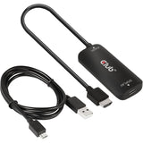 Club 3D HDMI+ Micro USB auf USB-C Adapter (schwarz)