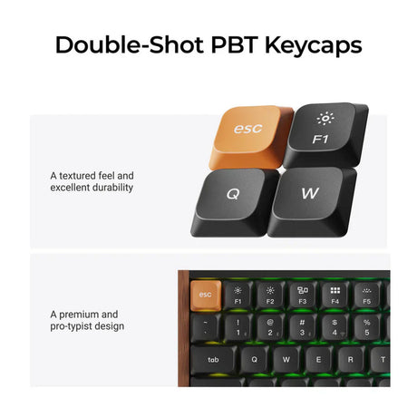 Keychron K3 Max SE QMK kabellose, benutzerdefinierte mechanische Tastatur (Schwarz, US-Layout (QWERTY), Milk Pom Red, 75 %, RGB, Hot Swap, 2,4 GHz | Bluetooth 5.3 | USB-C)