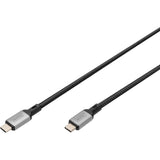 Digitus USB-C 4 gen2 USB-C Verbindungskabel (schwarz grau, 3 Meter)