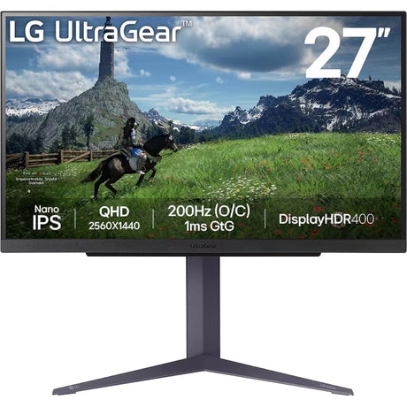 LG Ultragear 27gs85q-b 27 Gaming-Monitor (schwarz, 2x HDMI, Display-Port, 2x USB-A, USB-B, 200 Hz (OC))