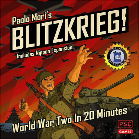 Europäisches Spielernetzwerk Blitzkrieg! Brettspiel (englisch, 1 – 2 Spieler, 20 – 45 Minuten, ab 14 Jahren)