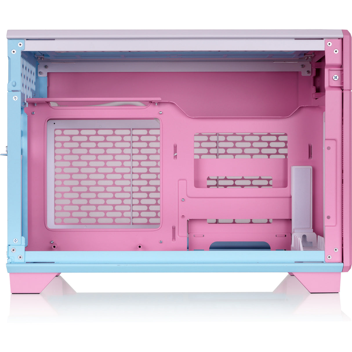 Thermaltake tr100 bubble pink mini tower behuizing (pink | 2x usb-a | 1x usb-c)