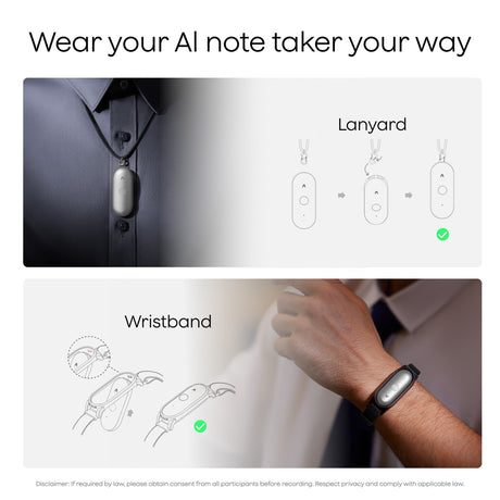 Plaud Notepin s Diktiergerät (schwarz, 64 GB, Bluetooth 5.2 BLE (Bluetooth Low Energy) Wi-Fi)