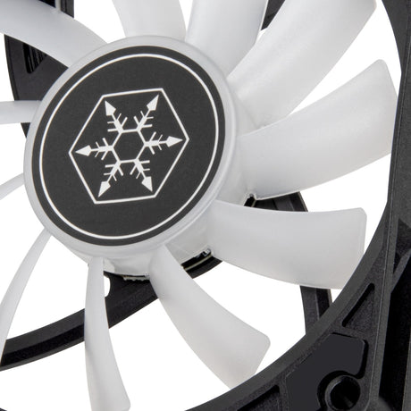 Silverstone Air Slimmer 90 ArGB Gehäuselüfter (schwarz, 92 x 92 x 15 mm, PWM)