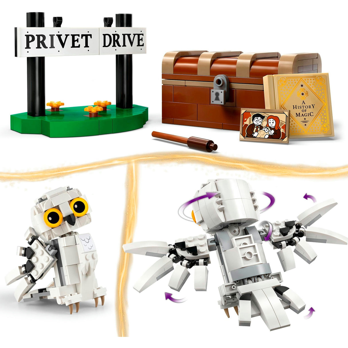 Lego 76425 Harry Potter Hedwig in der Privetlaan 4 | 2 Stk