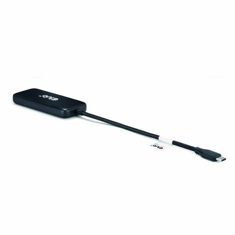Club 3D USB-C 4-Port 10G Daten-Hub mit PD3.0 USB-Hub (Schwarz)