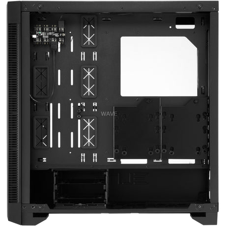 Sharkoon Elite Shark ca200g Big-Tower-Gehäuse (schwarz | 4x USB-A | RGB | gehärtetes Glas)