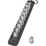 Wera Belt B 4 Zyklop Steckschlüsselsatz Steckschlüssel (schwarz silber, 9-teilig, mit 3 8 -Antrieb)