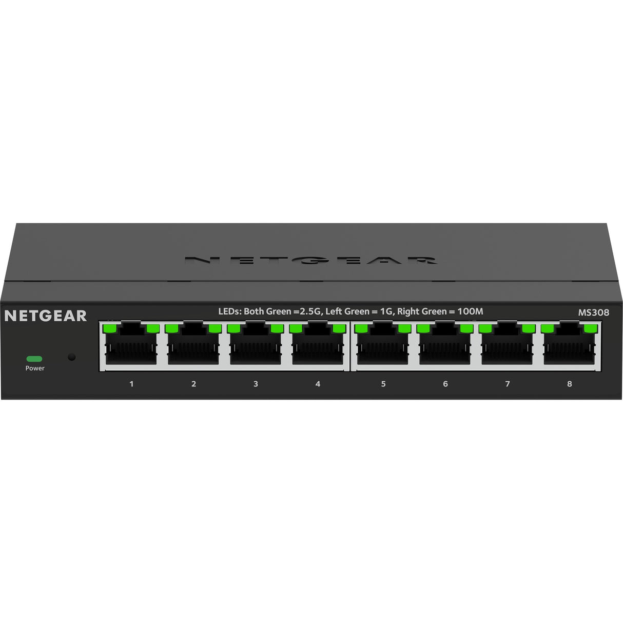 Netgear 8-Port 2,5G Multi-Gigabit-Ethernet-Unmanaged-Switch (schwarz, nicht verwaltet)