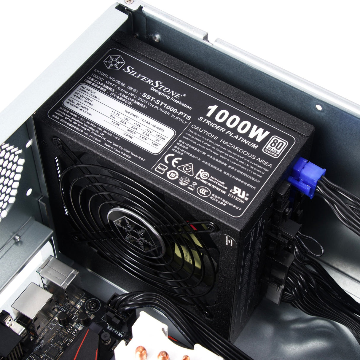Silverstone RM41-H08 Rackgehäuse (schwarz | 2x USB-A 3.2 (5 Gbit s))