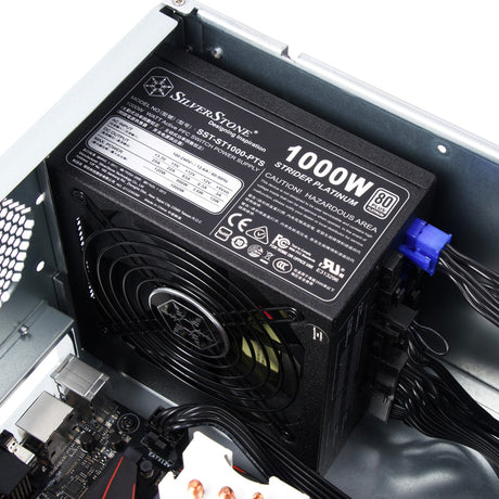 Silverstone RM41-H08 Rackgehäuse (schwarz | 2x USB-A 3.2 (5 Gbit s))