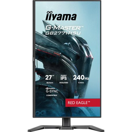 Iiyama G-Master Red Eagle GB2771HSU-B1 27 Gaming-Monitor (schwarz, 2x HDMI, DisplayPort, USB-A, USB-C, 240 Hz)