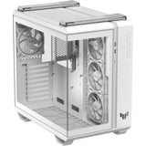 Asus tuf gaming gt502 horizon argb midi tower behuizing (wit | 3x usb-a | 1x usb-c | tempered glass)