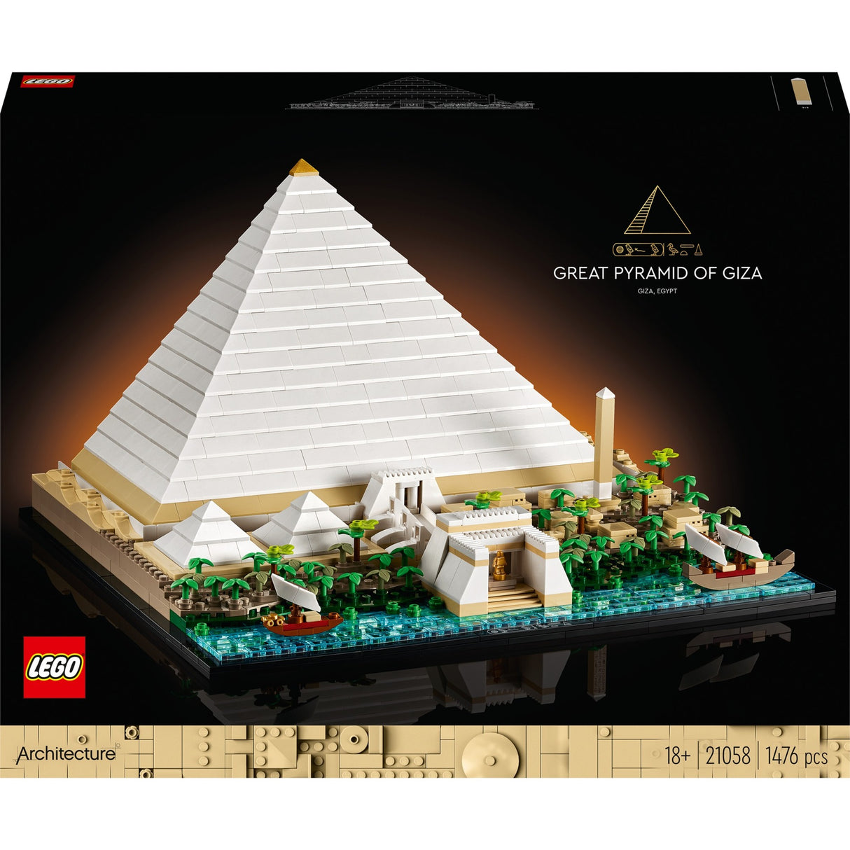 Lego-Architektur – Bauspielzeug Große Pyramide von Gizeh (21058)