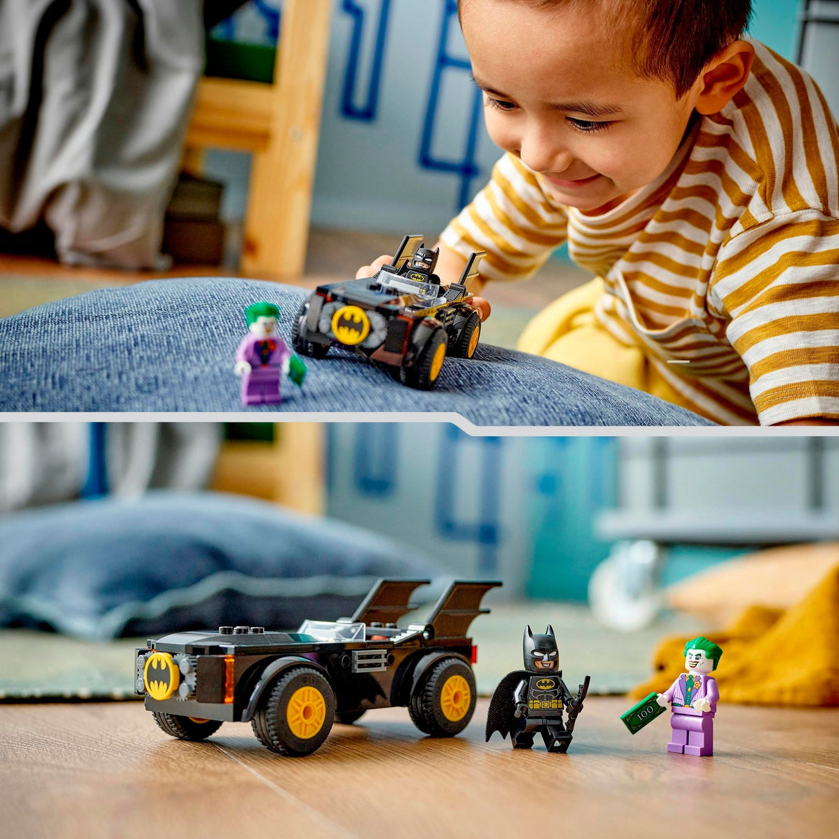 Lego DC Super Heroes – Batmobile Chase: Batman gegen den Joker, Konstruktionsspielzeug (76264)
