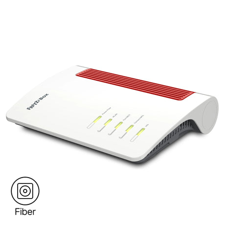 Fritz! Box 5690 XGS Edition internationaler Glasfaser-Router (weiß rot, Mesh-WLAN, 10 Gbit/s)