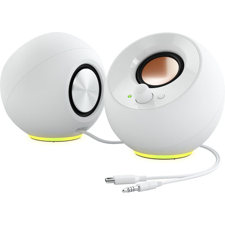 Creative Pebble SE PC-Lautsprecher (weiß, Bluetooth, USB-C, AUX, RGB)