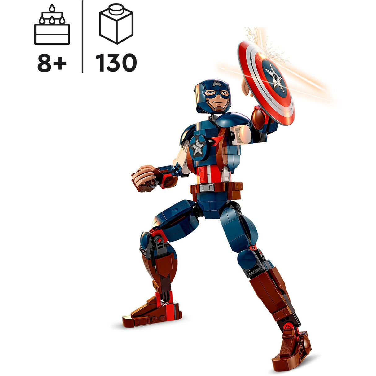 Lego Marvel – Captain America Baufigur Konstruktionsspielzeug (76258)