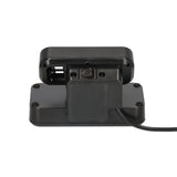 Brennerstuhl Estilo Duplex-Steckdose mit Schalterdose (Schwarz Silber, 2x Steckplatz für Keystone-Module)